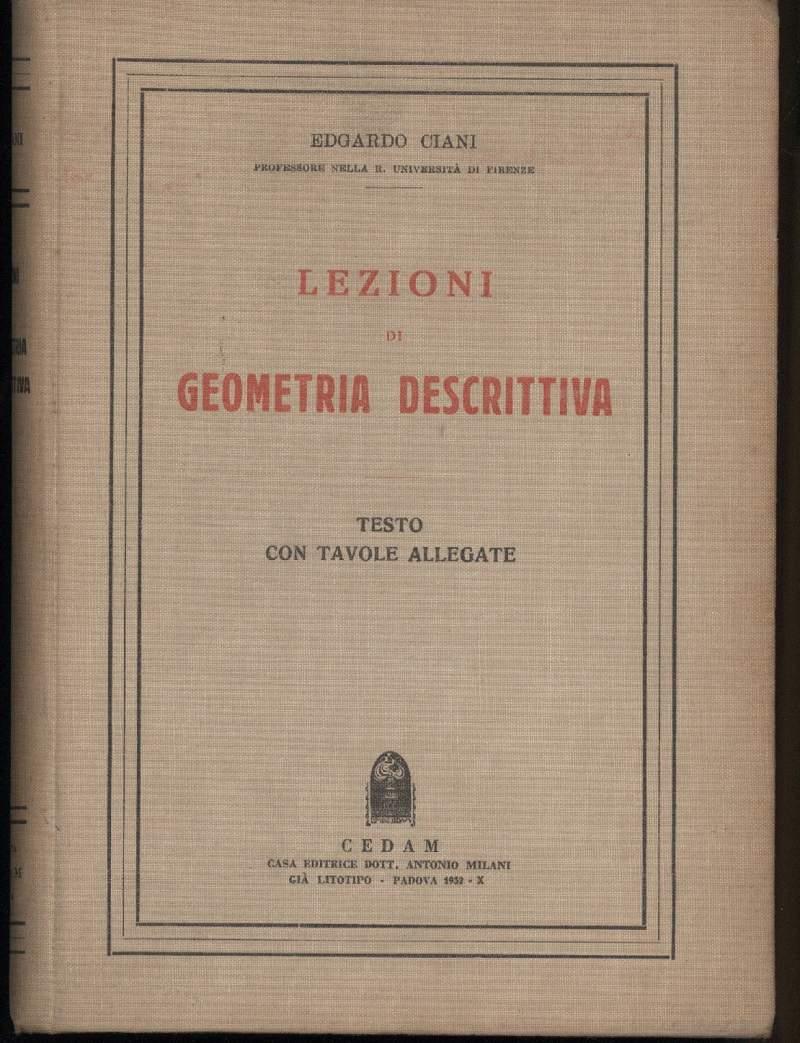Lezioni di Geometria Descrittiva