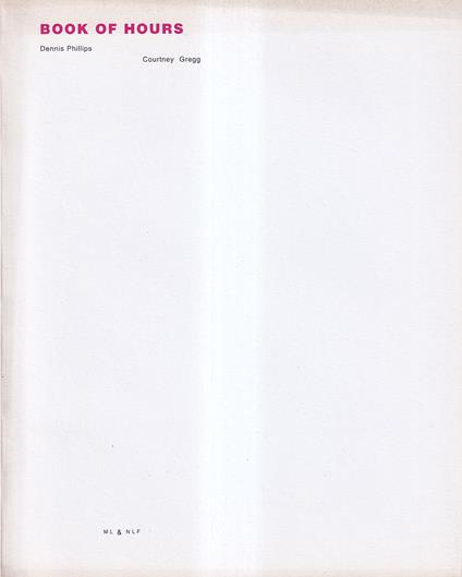 Book of Hours - copertina