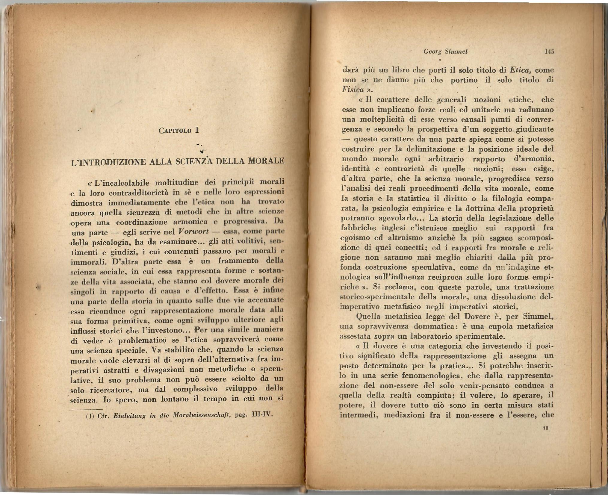 Lo Storicismo Tedesco. Dilthey - Simmel - Spengler