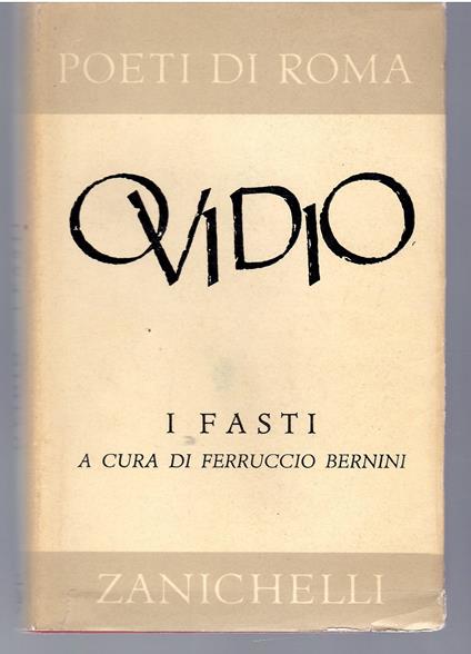 I Fasti - P. Nasone Ovidio - copertina