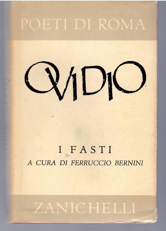 I Fasti - P. Nasone Ovidio - copertina