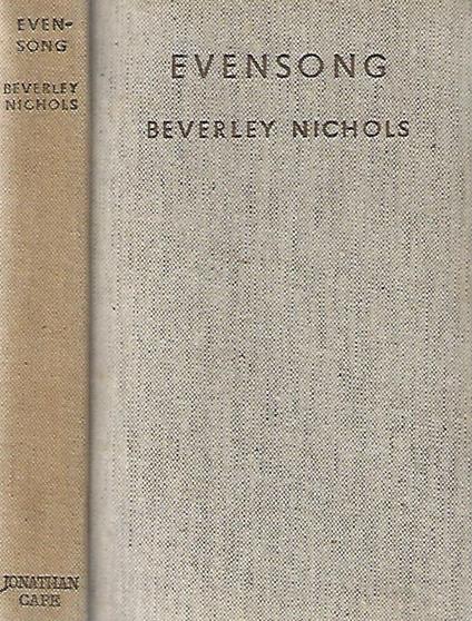 Evensong - Beverley Nichols - copertina