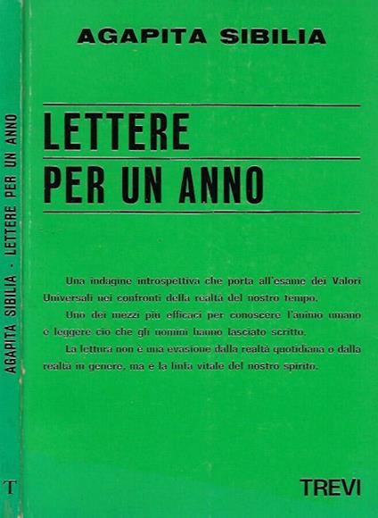 Lettere per un anno - copertina