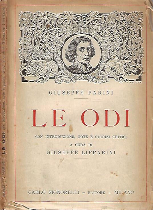 Le Odi - Giuseppe Parini - copertina