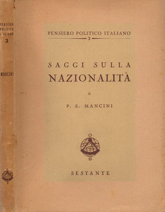 Saggi sulla nazionalità - copertina