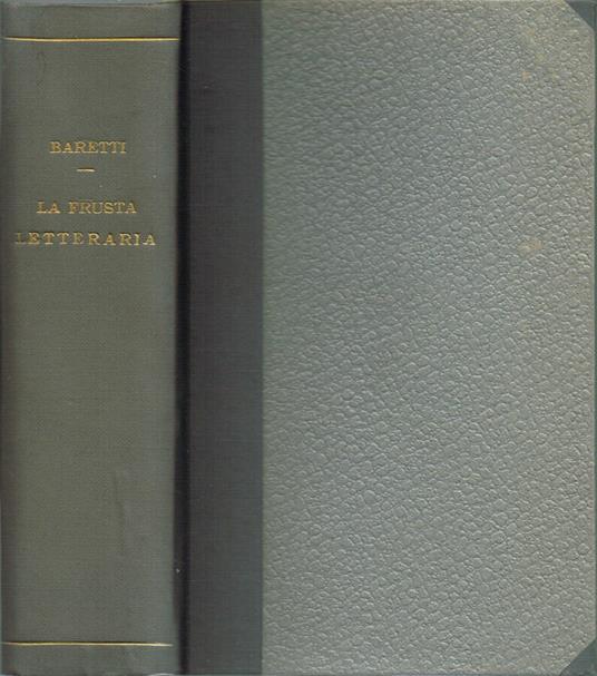 La frusta letteraria - Giuseppe Baretti - copertina