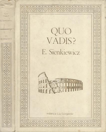 Quo vadis? - copertina