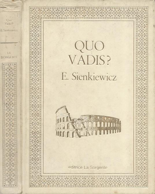 Quo vadis? - copertina