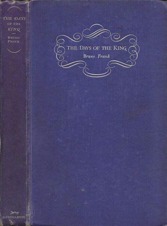 The Days of the King - Bruno Frank - copertina