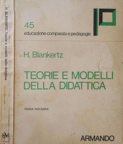 Teorie e modelli della didattica - copertina