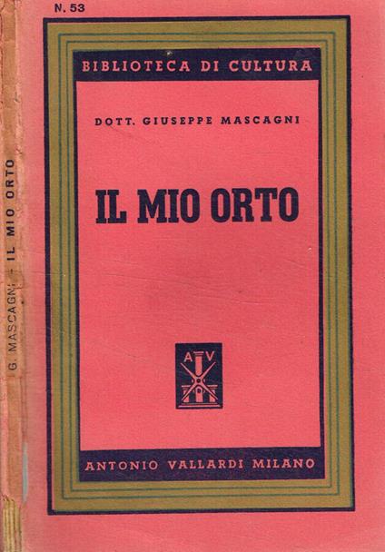 Il mio orto - Giuseppe Mascari - copertina