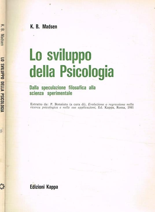 Lo sviluppo della psicologia - copertina