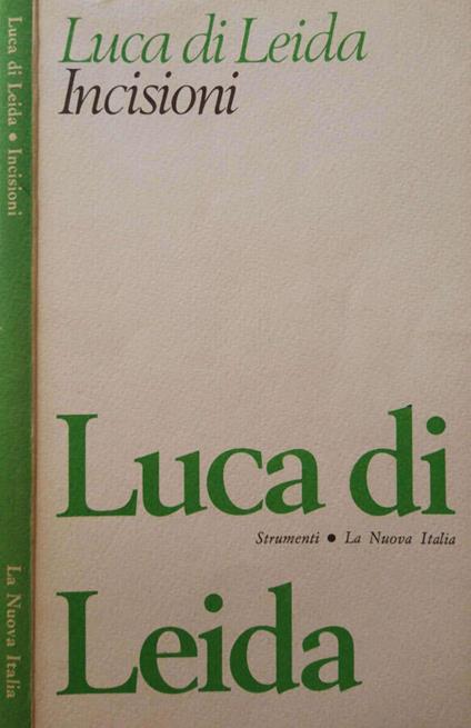 Incisioni - Luca di Leida - copertina