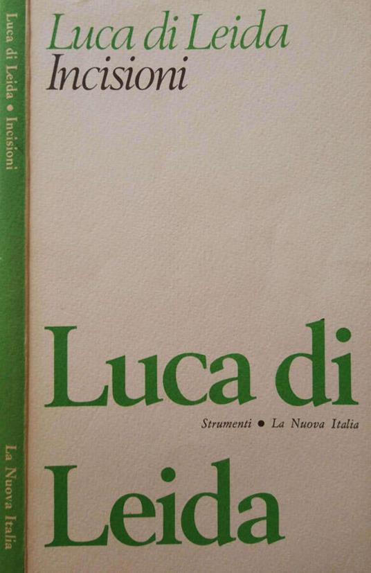 Incisioni - Luca di Leida - copertina