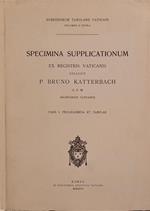 Specimina Supplicationum ex Registris Vaticanis. Pars I