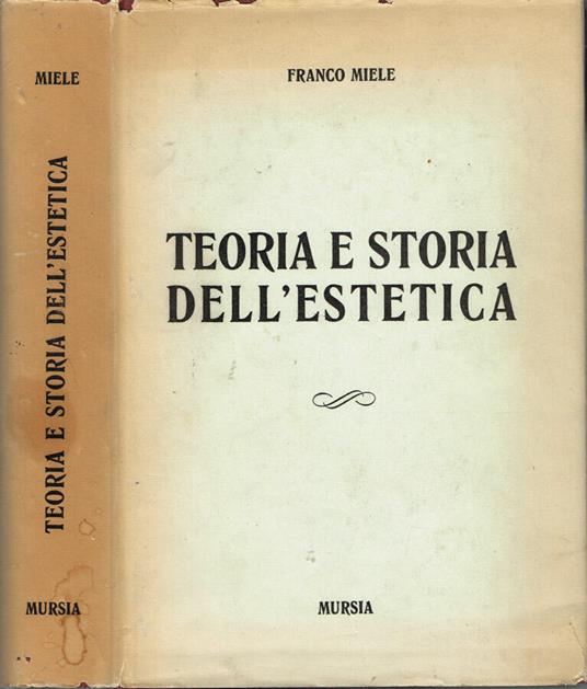 Teoria e storia dell'estetica - Franco Miele - copertina