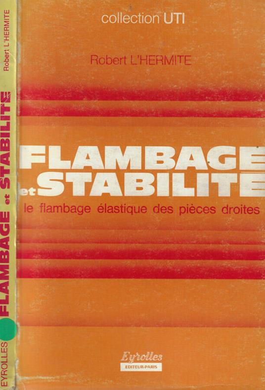 Flambage et stabilité- Le flambage élastique des pièces droites - copertina