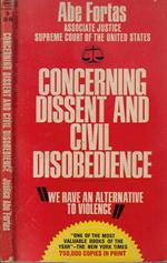 Concerning dissent and civil disobedience