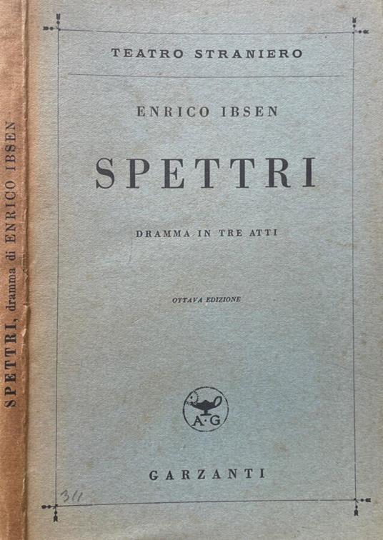 Spettri - Henrik Ibsen - copertina