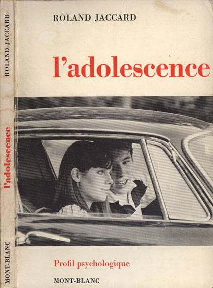 L' adolescence - Roland Jaccard - copertina