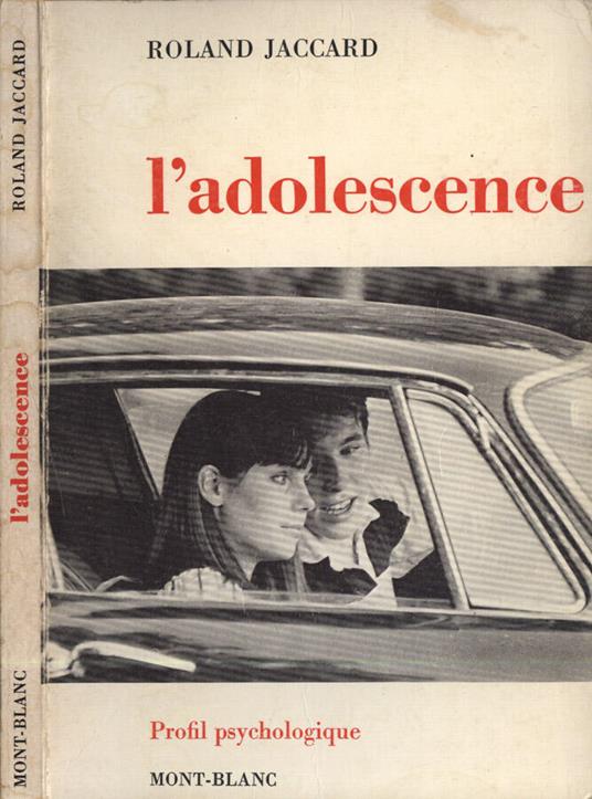 L' adolescence - Roland Jaccard - copertina
