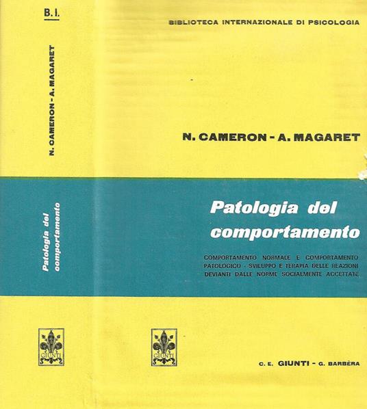 Patologia del comportamento - copertina
