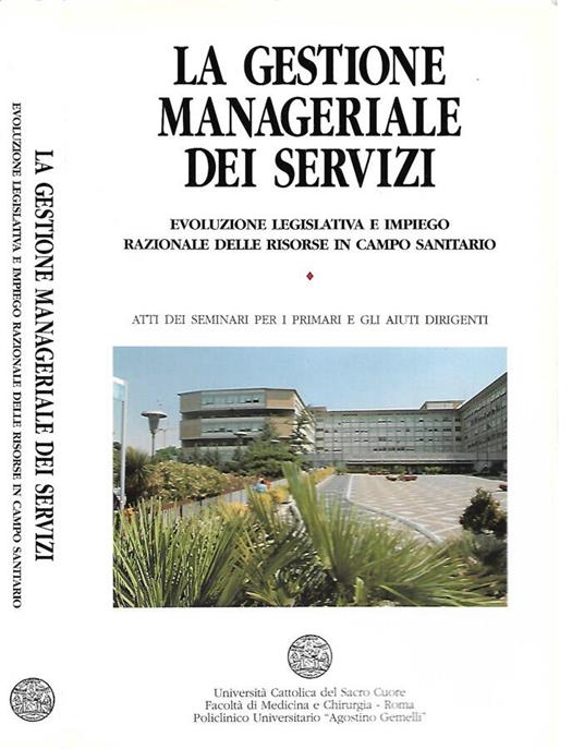 La gestione manageriale dei servizi - copertina