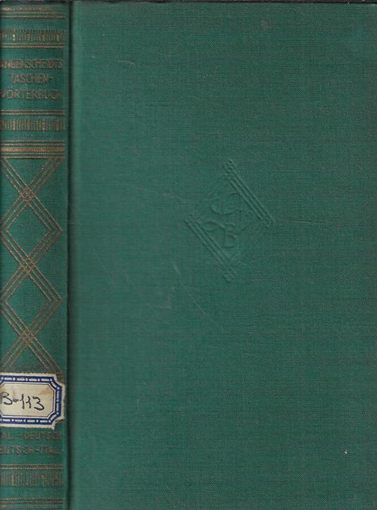 Langenscheidt Dizionario tascabile delle lingue italiana e tedesco Parte prima: Italiano-Tedesco - copertina