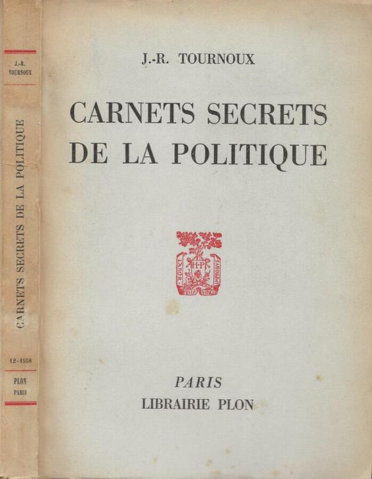 Carnets secrets de la politique - copertina
