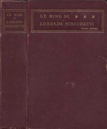 Le Rime - Lorenzo Stecchetti - copertina