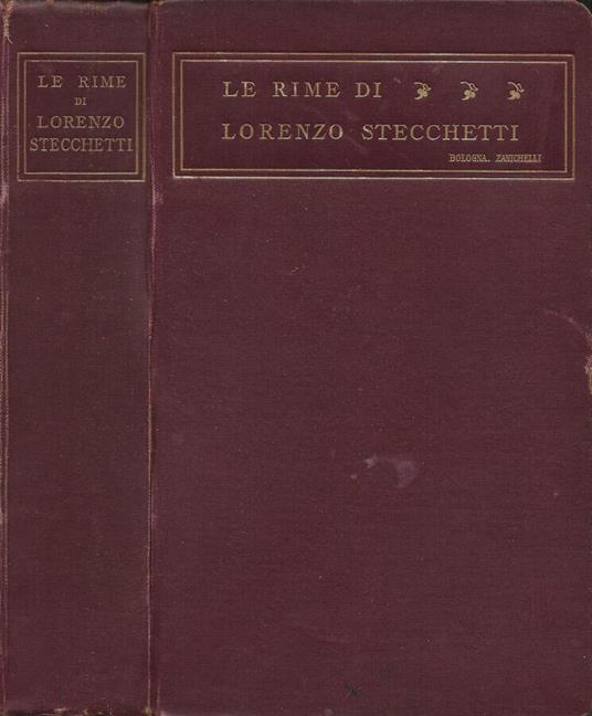 Le Rime - Lorenzo Stecchetti - copertina