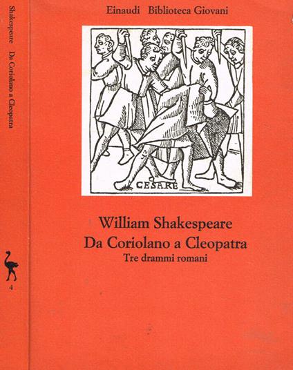 Da Coriolano a Cleopatra - William Shakespeare - copertina