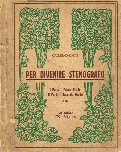 Per divenire stenografo - copertina