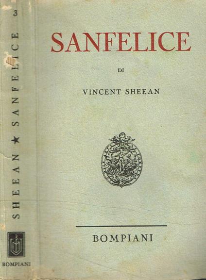 Sanfelice - Vincent Sheean - copertina