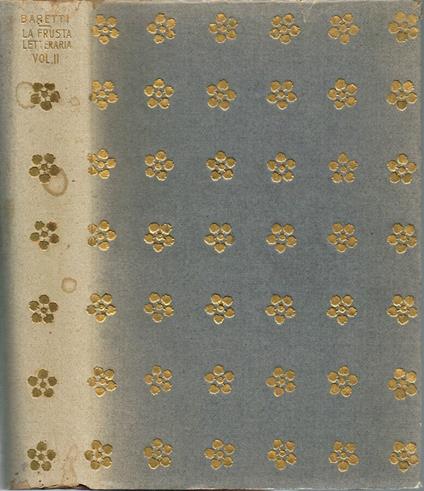 La frusta letteraria - Giuseppe Baretti - copertina