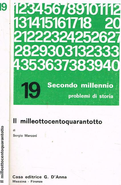 Il milleottocentoquarantotto - Sergio Marroni - copertina