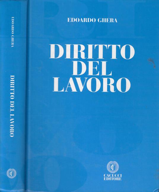 Diritto del lavoro - Edoardo Ghera - copertina