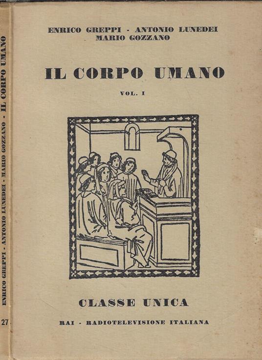 Il corpo umano vol. I - copertina