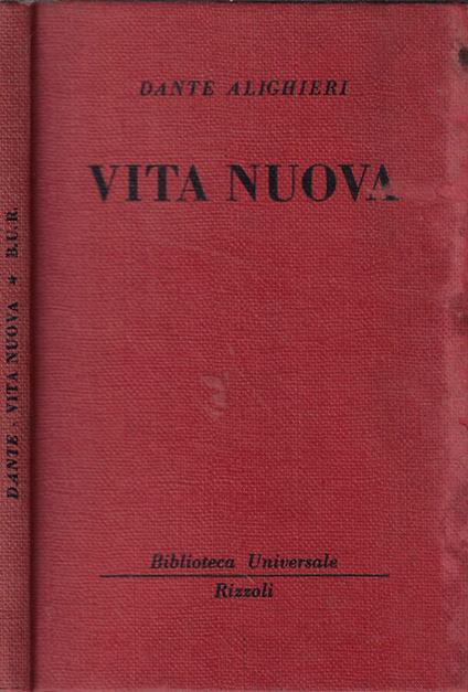 Vita nuova - Dante Alighieri - copertina