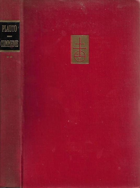 Commedie - T. Maccio Plauto - copertina