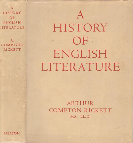 A history of english literature - copertina