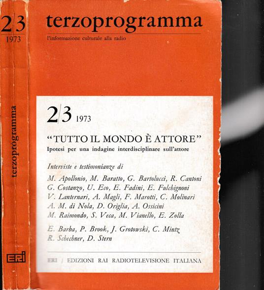 Terzoprogramma 2/3 1973 - copertina