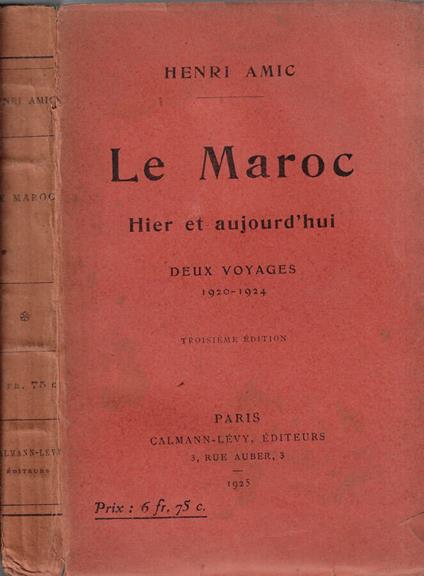 Le Maroc hier et aujourd'hui - copertina
