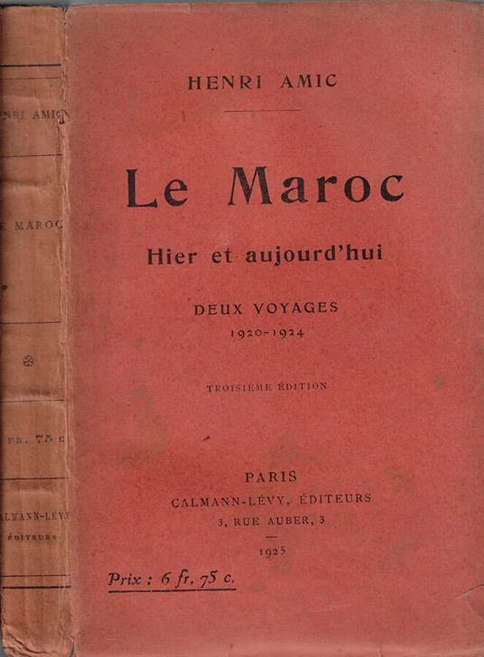 Le Maroc hier et aujourd'hui - copertina