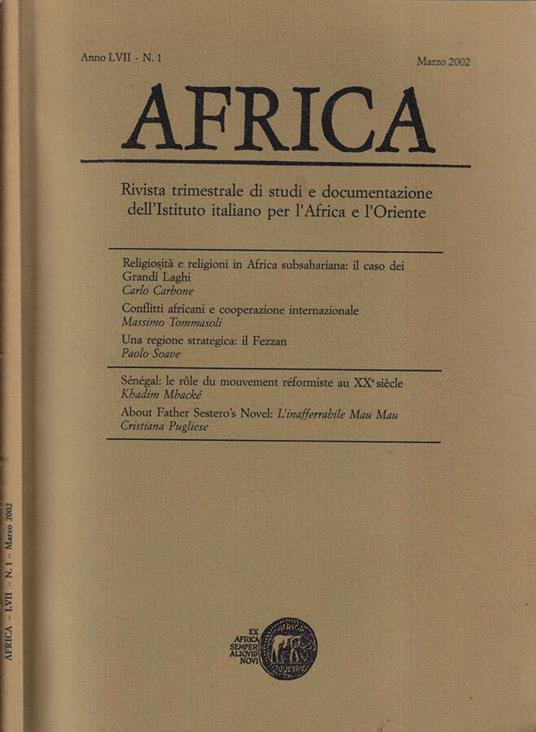 Africa anno 2002 n. 1 - copertina