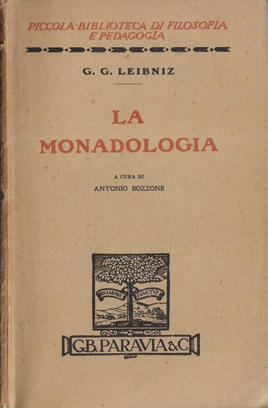 La monadologia - copertina