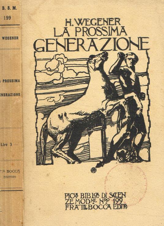 La prossima generazione - Hans Wegener - copertina