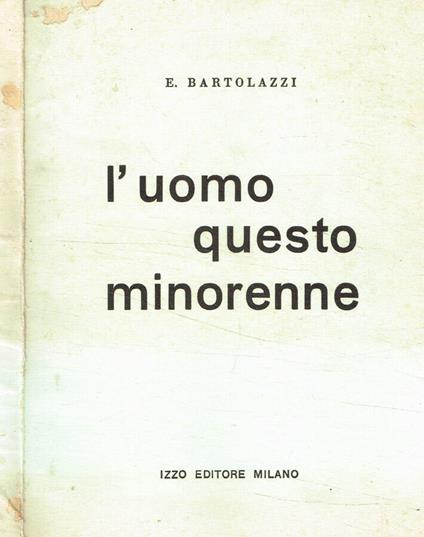 L' Uomo questo minorenne - copertina