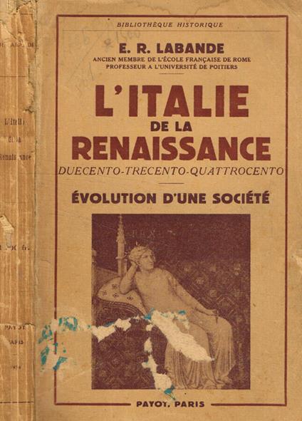 L' Italie de la renaissance - copertina
