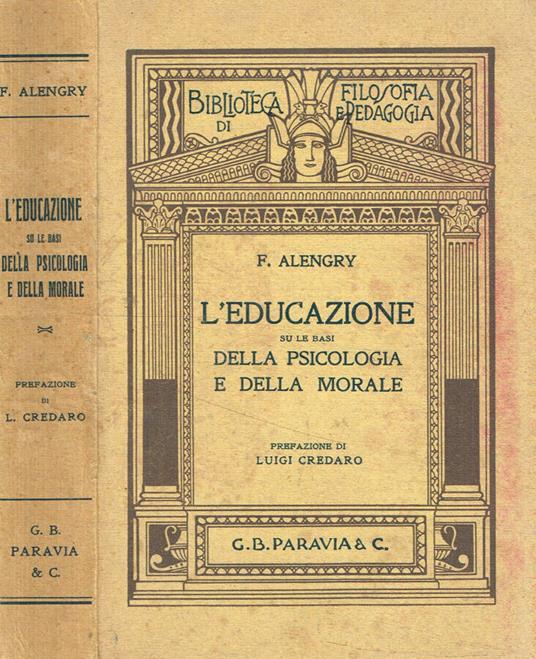 L' Educazione su le basi della psicologia e della morale - copertina